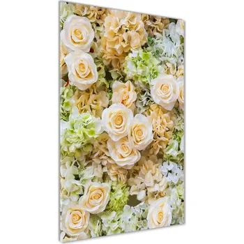 Obraz Vertikální Foto obraz fotografie na skle Svatební květiny