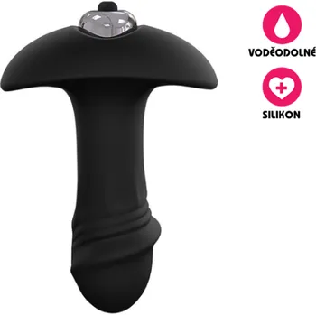 Anální kolík VšeNaSex.cz Silikonový anální kolík Star Arrow černý