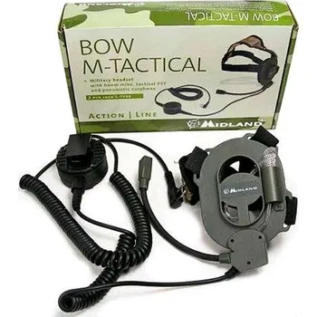 Vysílačka ALAN - ALBRECHT Náhlavní souprava Midland - taktický mikrofon pro ALAN
