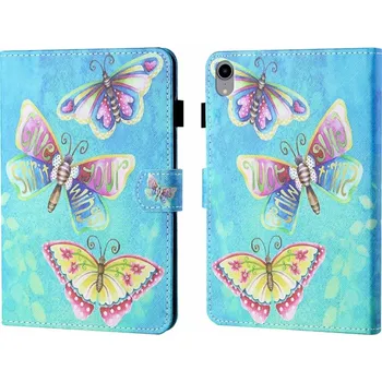 Pouzdro na tablet VSECHNONAMOBIL 53932 ART Zaklápací obal Apple iPad (A16) 2025 / iPad 2022 BUTTERFLIES