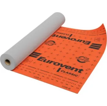 Stavební fólie Střešní fólie Eurovent CLASSIC SK2 120 g/m² Barva: Černá