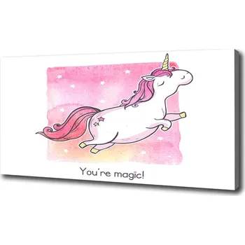 Obraz Foto obraz canvas Růžový jednorožec