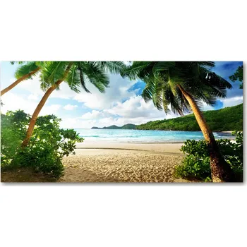 Obraz Fotoobraz na skle Palmy na pláži