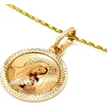 Zlatý přívěsek - Panna Marie