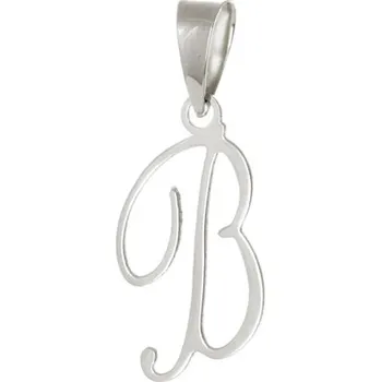 Přívěsek Přívěšek z bílého zlata písmeno B ZZ0926BBF + dárek zdarma