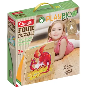 Quercetti Four Puzzle - Fantastická zvířata