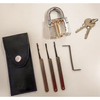 Hlavolam Sada šperháků (plus zámek, klíč, pouzdérko kožené)