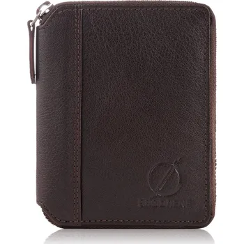 Peněženka Brødrene Pánská kožená peněženka s ochranou RFID Ciudad hnědá