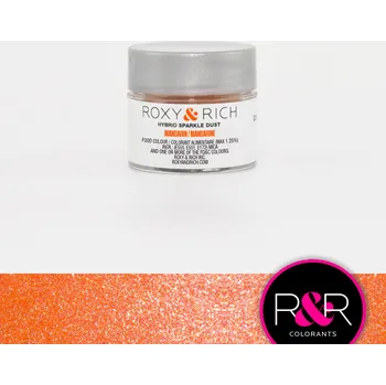 Potravinářské barvivo ROXY & RICH TŘPYTIVÝ PUDR - ORANŽOVÝ MANDARIN 2,5g