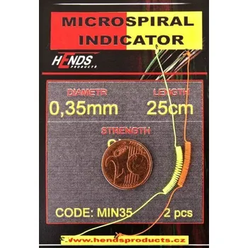 Mikrospirálový indikátor Hends Microspiral Indicator 25 cm, žlutá 0,35 mm, 9,0 kg