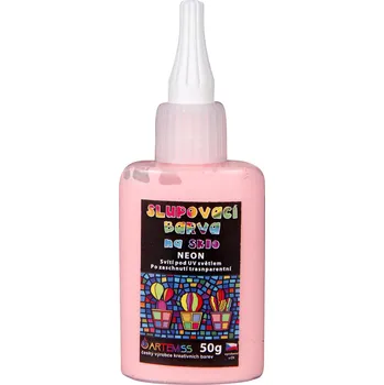 Speciální výtvarná barva ARTEMISS Slupovací barva NEON Vyberte velikost: 50g, Vyberte odstín: 74 neon červená