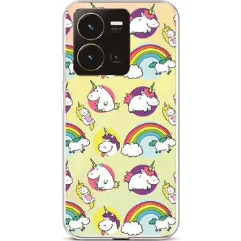 Pouzdro na mobilní telefon Kryt Vivo Y35 Chunky Unicorns (obal neboli pouzdro na Vivo Y35)