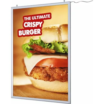 Značení Jansen Display Světelný LED klaprám A4, profil 30 mm Velikost / formát: Oboustranný PLEDA4G30D