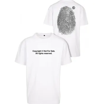 Pánská móda Fingerprint Oversize Tee - white S