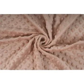 Minky, starorůžová, látka, metráž
