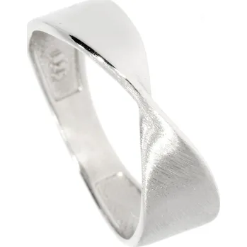 Prsten Zlatnictví Helios Stříbrný překřížený prsten Velikost: 54