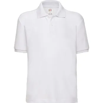 Dívčí tričko Fruit of the Loom Dětská polokošile 63-417-0 White 128