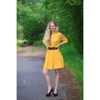 Dámské šaty Pavlína Lepší Šaty Klára žlutá