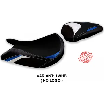 Moto sedlo TPZ Italia Potah sedla Suzuki GSX S 1000 (21-24) Lindi special color model potah sedla: bez loga 1WHB (white-blue)