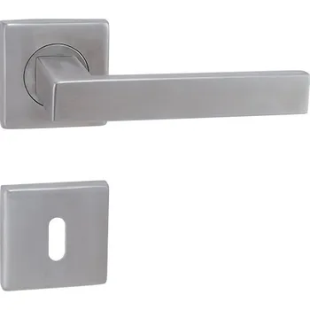 Dveřní kování Rozetová klika M&P kování MP QUADRA - HR nerez Provedení: klika/klika na rozetách, Povrch: EB - černá