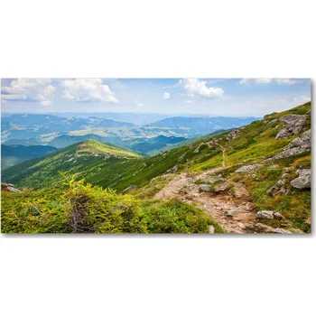 Obraz Foto obraz fotografie na skle Zelené pahorky