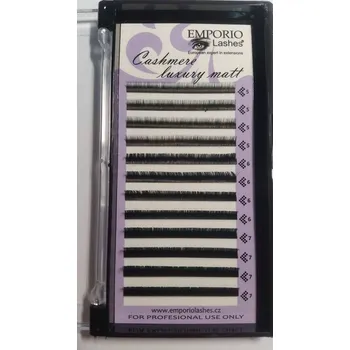 Péče o řasy a obočí Řasy FLAT černé kašmírové CASHMERE Luxury matt mix délek D 0,20 mm - 5, 6, 7 mm EMPORIO Lashes