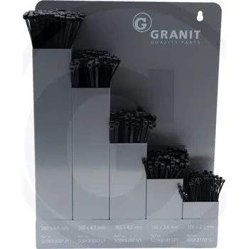 LED páska Spojovací pásky v plechovém nástěnném pořadači GRANIT | 500ks pásek 50099101