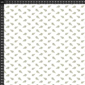 US 999-796 Louka a les Kapradí vícebarevná bavlněná látka patchwork