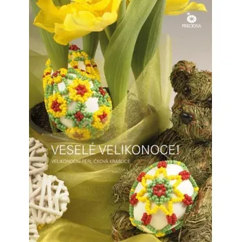 Velikonoční dekorace KORÁLKOVÁ STAVEBNICE - Velikonoční kraslice (1ks) (Vajíčko obšívané rokajlem)