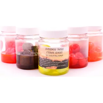 Umělá nástraha Enterprise Tackle Enterprise nástrahy v dipu - Boilie Tutti Broskev FLUO oranžová 8ks