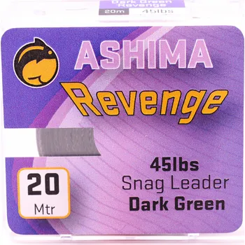 Extreme Tackle Ashima šňůrky, fluocarbon - Protioděrová Revenge 45lb zelená 20m