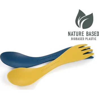 Příbor Light my fire Cestovní příbor Spork little BIO 2-pack mustyyellow/hazyblue
