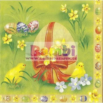 Papírový ubrousek Třívrstvý ubrousek na decoupage - velikonoční vajíčko 1