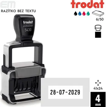 Razítko Razítko Trodat 5430 [41x24mm] s datem - razítko s polštářkem