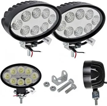 Pracovní světlo Pracovní Světlo Oválná 8 Vedl 24w 12v 24v 2ks. MZR 62845
