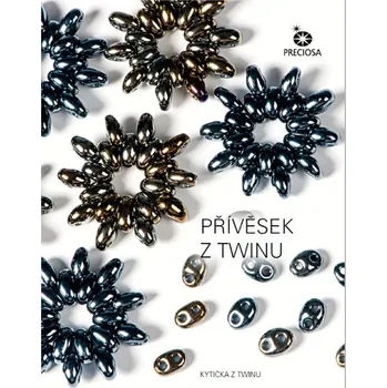 Přívěsek KORÁLKOVÁ STAVEBNICE - Mobilový přívěsek (Kytička - přívěšek z twinu)