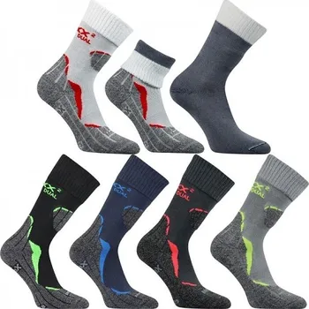 Pánské termo ponožky DUALIX merino dvouvrstvé outdoorové ponožky se stříbrem Voxx