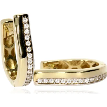 Náušnice Zlatnictví Helios Zlaté náušnice řada zirkonů