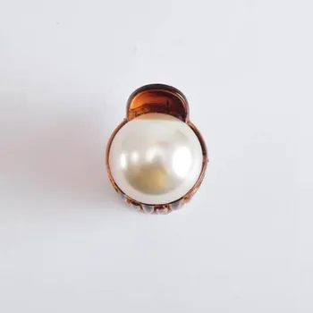 Ozdoba do vlasů | sponka perlička - Hnědá