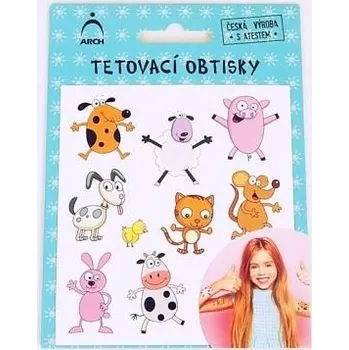 Odstranitelné tetování Dětské tetovací obtisky - zvířátka 02