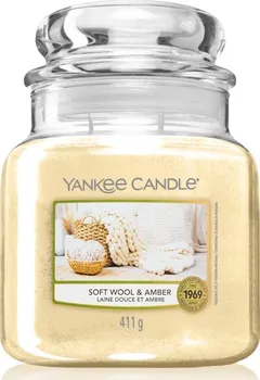 Svíčka Yankee Candle Soft Wool & Amber