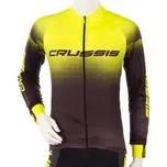 Cyklistický dres CRUSSIS, dlouhý rukáv černá/žlutá - vel. 3XL r.23