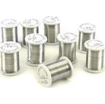 Hobby drát Drátek bižuterní Ø 0,3mm - stříbrná-platina (návin 10m)