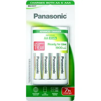 Nabíječka baterií Nabíječka Panasonic BQ-CC17 Andvanced + AA, 1 900 mAh, 4 ks (K-KJ17MGD40E)