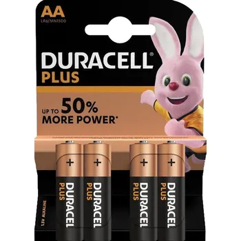 Článková baterie DURACELL Plus Power 1.5V, AA (MN1500) 4ks