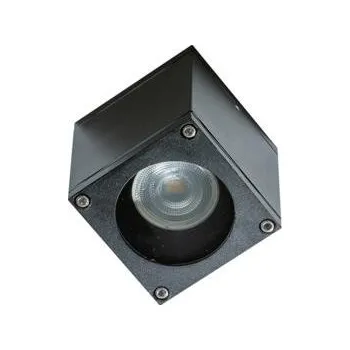 Bodové svítidlo Venkovní stropní přisazené svítidlo Azzardo JOE SQUARE Black AZ4270 GU10 1x35W IP54 8,7cm hranaté černé