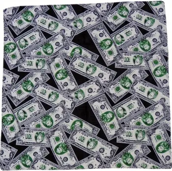 Šátek ČÍNA Šátek potisk čtvercový Dolar USA