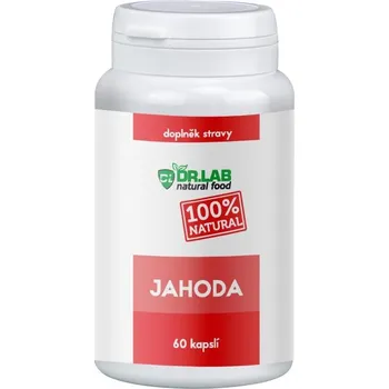 Doplněk stravy DR.LAB JAHODA 100% 60 KAPSLÍ