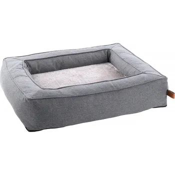 Pelíšek pro psa Pelech FLAMINGO Carlota obdélníkový světle šedý 80x70x17cm