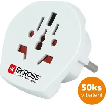 Cestovní adaptér SKROSS cestovní adaptér pro cizince v ČR, 50-pack
